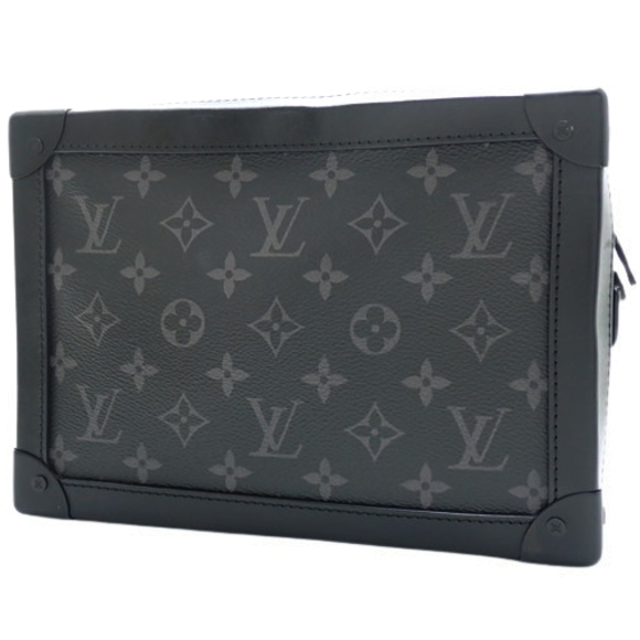Louis Vuitton Eclipse Soft Trunk Monogram Crossbody Bag Black - Picture 2 of 10
